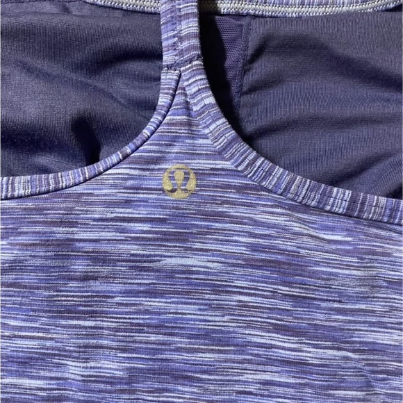Lululemon flow y tank top. Size 6. Purple. Gym. Running. Workout. Active - Picture 1 of 5